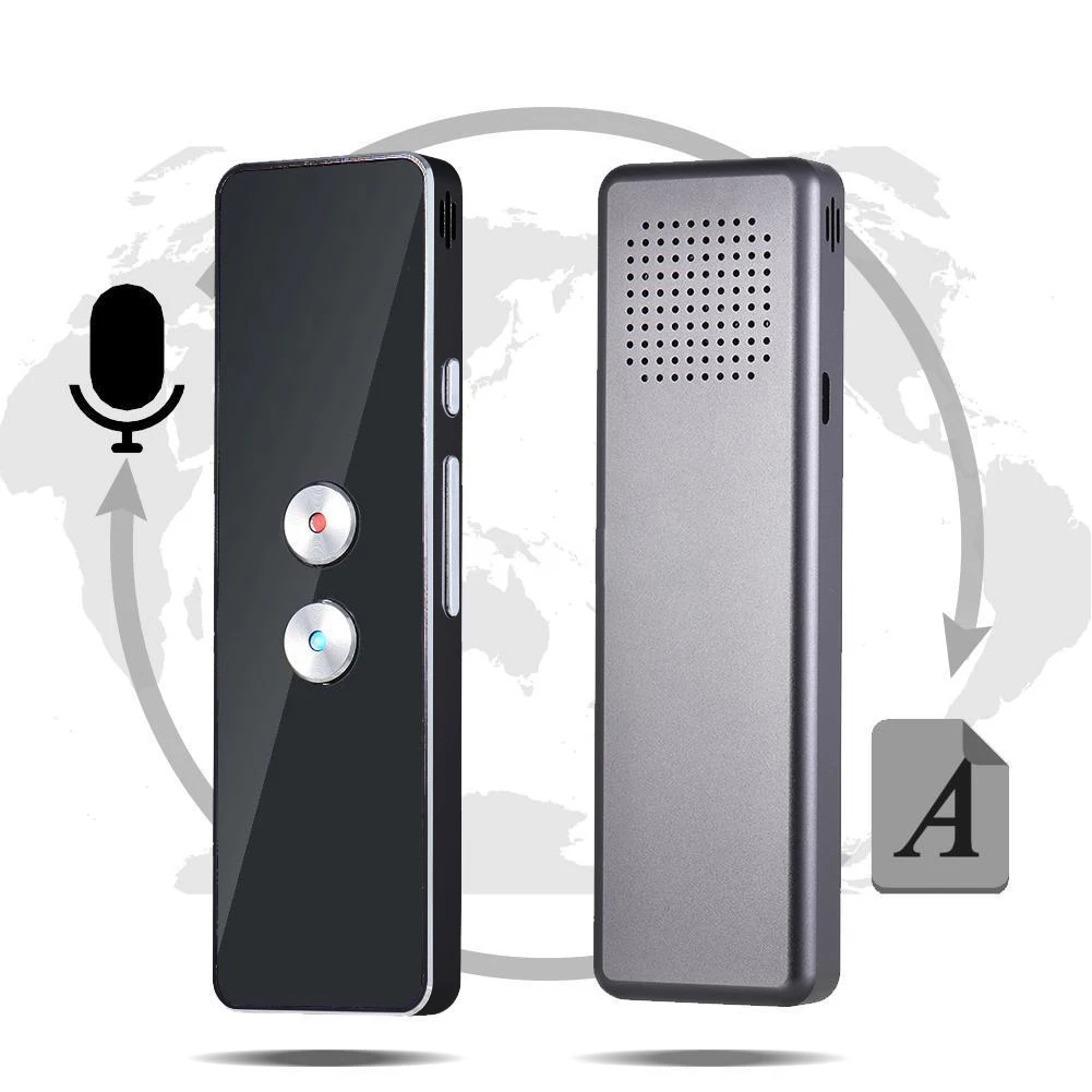 Smart Voice Translator Instant High Recognition Ability Accurate 30+ Languages Translation Lightweight Long-time Use 2-way