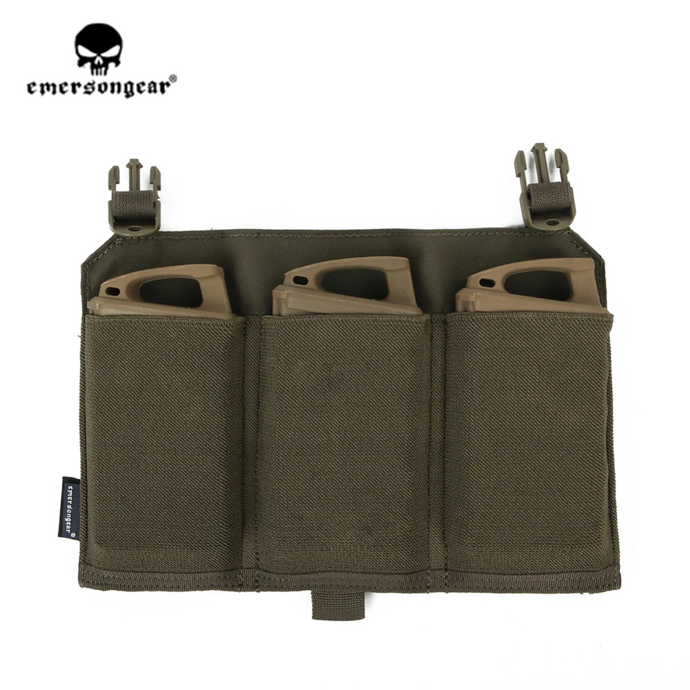 Emersongear Emerson 556 тройной подсумок панель Тактический Магнитный чехол для 419 420 жилет Ranger Зеленый RG