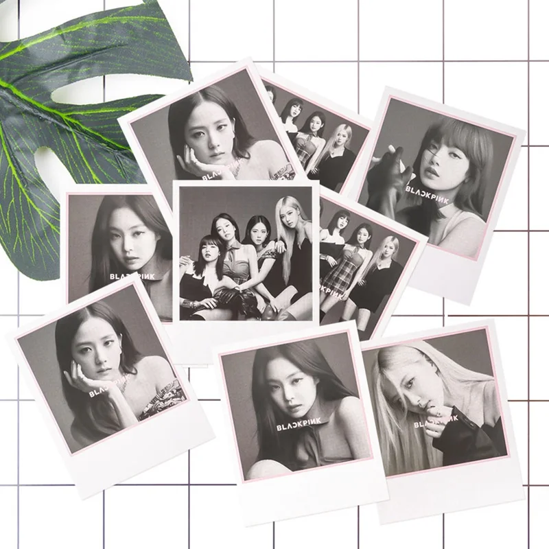 6 шт./компл. поп ножные браслеты с корейской популярной BLACKPINK девушек альбома Фото карты ПВХ карты самодельные ЛОМО карта Фотокарта