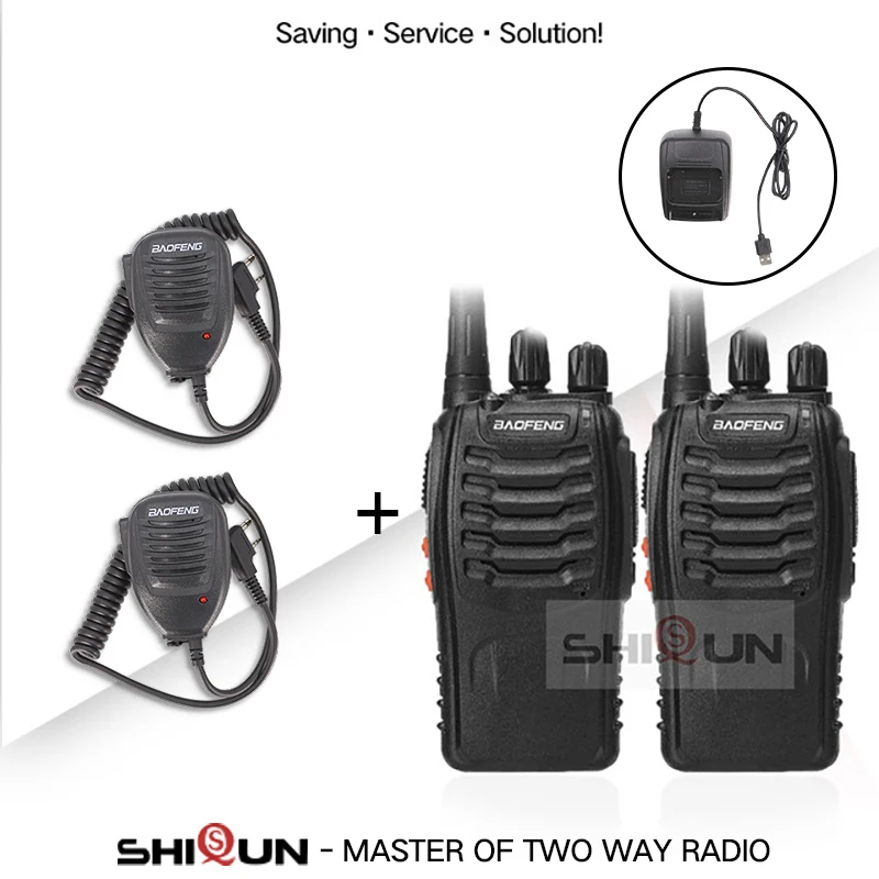 Baofeng BF-888S рация 888s UHF 5W 400-470MHz BF888s BF 888S H777 дешевый двухсторонний с USB зарядным устройством - Цвет: 2USB-MIC