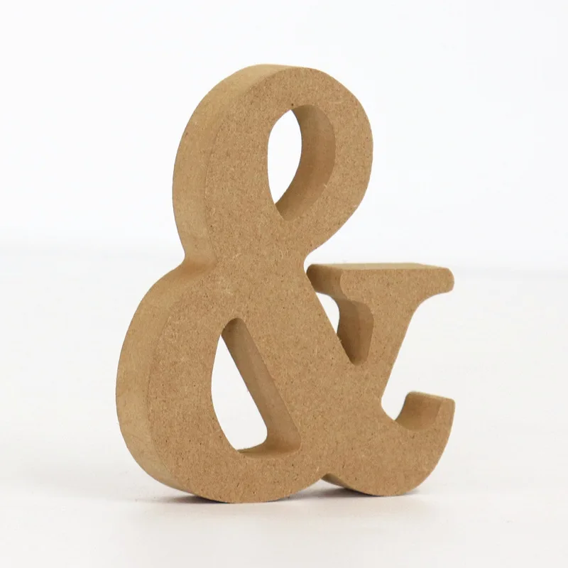Collocation DIY Wooden Alphabet Letter Personalised Ornament Name Design for Wedding Birthday Party Home Decoration Craft Gift