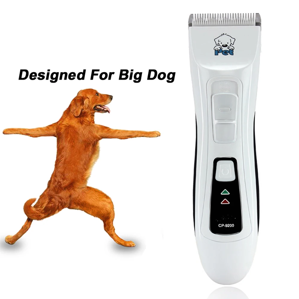 Профессиональный триммер для стрижки собак CP9200, электрическая машинка для стрижки собак, серебристый перезаряжаемый машинка для стрижки больших собак