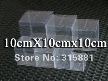 

PVC transparent packing box 10x10x10cm 50pcs/lot