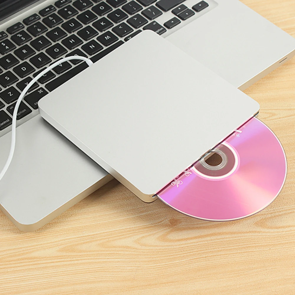 USB внешний привод CD RW горелка DVD Оптический рекордер портативный для MacBook Air Pro iMac