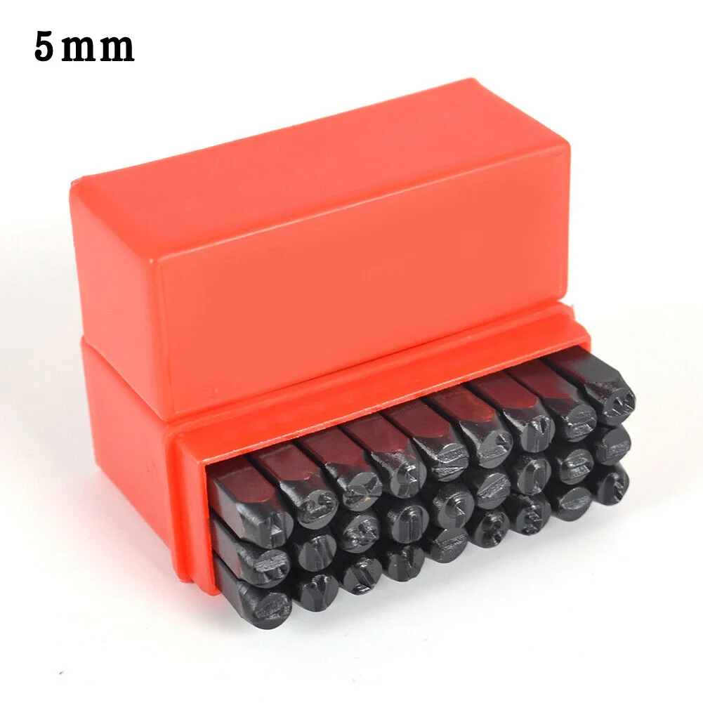 

Alloy Tool Steel Letter Punch Stamps Alphabet Stamp Set Steel Metal Leather A-Z And & 2 - 6mm