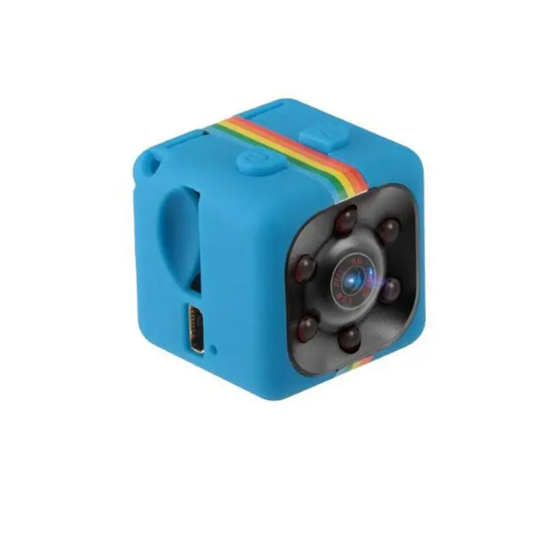 Blue SQ11 мини камера HD 1080P маленький датчик камеры ночного видения видеокамера рекордер DVR микро камера Спорт DV видеокамера камера sq 11 - Цвет: Blue