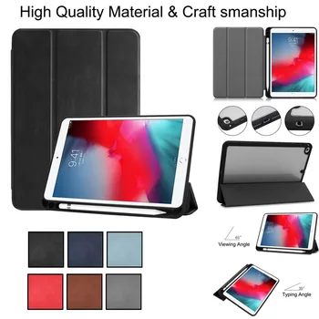 

Wake/Sleep Stand Case Cover with Pencil Holder For iPad MINI 5 7.9in 2019 MINI 4 tablet case for iPad MINI 5 Soft leather Q70