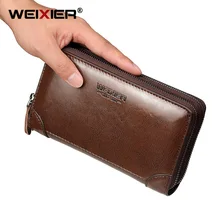 Мужские кошельки из натуральной кожи для кредитных карт, органайзер для банкнот, мужской кошелек Portomonee Carteria, большой кошелек для мужчин, клатч, кошелек