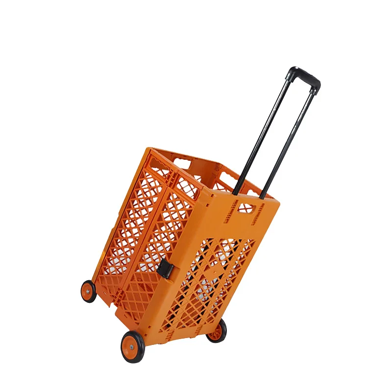 

Large Size Folding Four Wheel Shopping Cart Sorting Box for Collection Fishing Box Upgrade Section Customizable New Design Cart