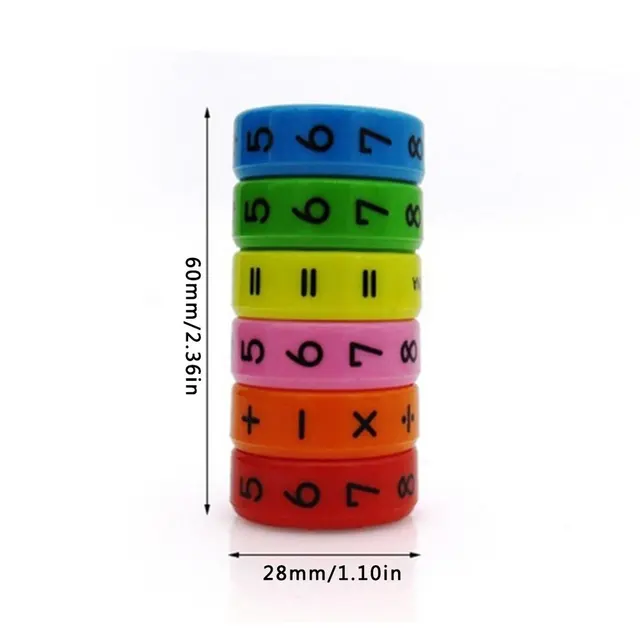 6 Pcs/set Montessori Educational Toys Magnetic Baby Kids Math Mathematics Learning Puzzles Sensory Developing Toys for Children 3