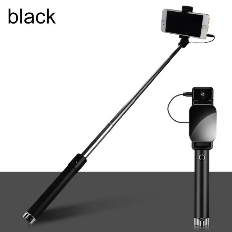 New Extendable Folding Wired Shutter Selfie Stick Monopod For Samsung iPhone Xiaomi Mobile Phone