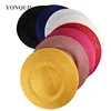 Round Solid Copy Sinamay Fascinator Base 27 CM DIY Hair Accessories Millinery Saucer Material Party Event Occasion Millinery Cap 3