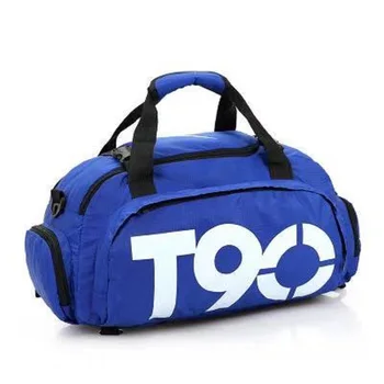 

new Outdoor Waterproof Nylon Sports Gym Bags Men Women Training Fitness Travel Handbag Yoga Mat Sport Bag with shoes Compartment