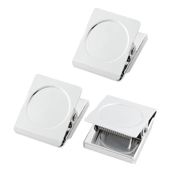 

Refrigerator Spring Loaded Magnetic Wall Clip Memo Note Holder 3pcs