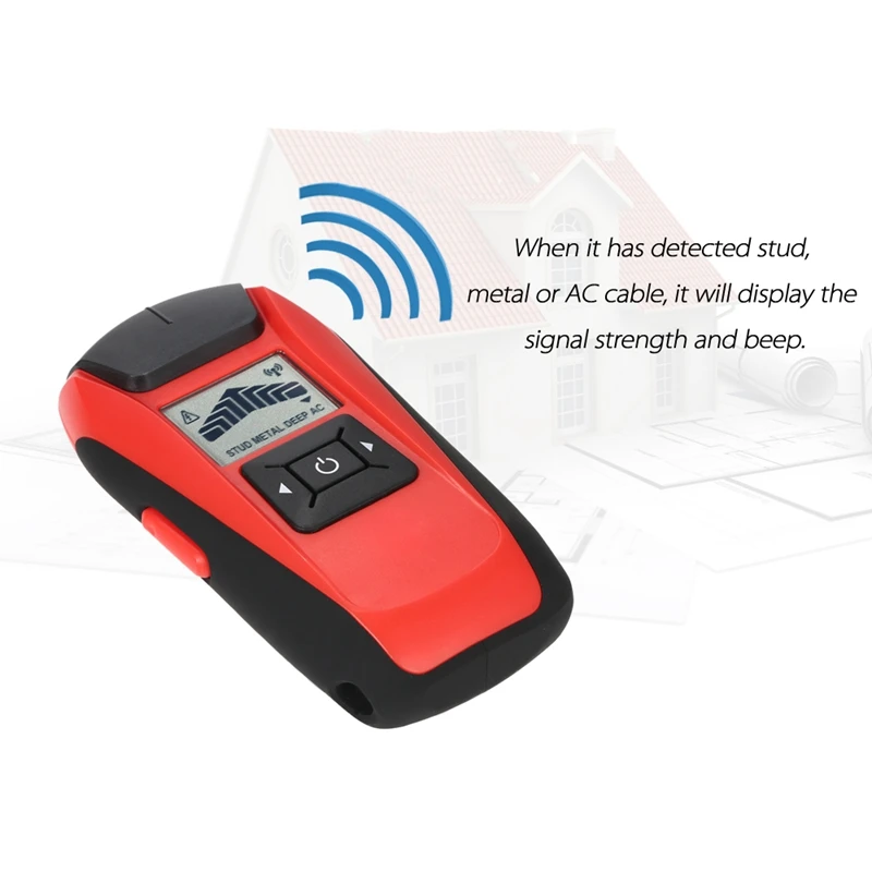 Professional Wall Detector Of Metal Magnetic Stud Finder Sensor Multi-Functional Handheld Lcd Wood Ac Deep Scan Wire Cable