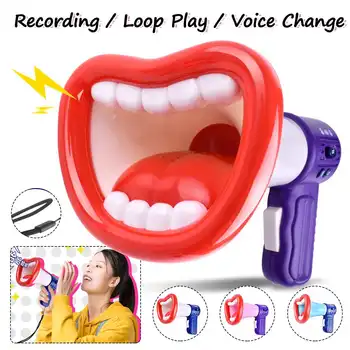 

Handheld Megaphone Portable Foldable Loud Speaker Amplifier Recorder Bullhorn Voice Changer With Megaphone Function Funny Handhe