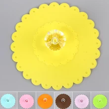 7 шт. кофейная кружка с крышкой для кухни герметичная Питьевая чай милый офисный дом Анти Пыль всасывание уплотнение многоразовые силиконовые крышки чашки крышка