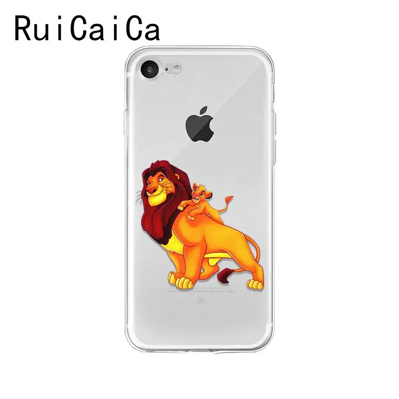A15 Ruicaica лев Король Simba мультфильм Мода Новинка чехол для телефона Fundas для iPhone 8 7 6S Plus X XS MAX 5 5S SE XR 10 Чехол - Цвет: A15