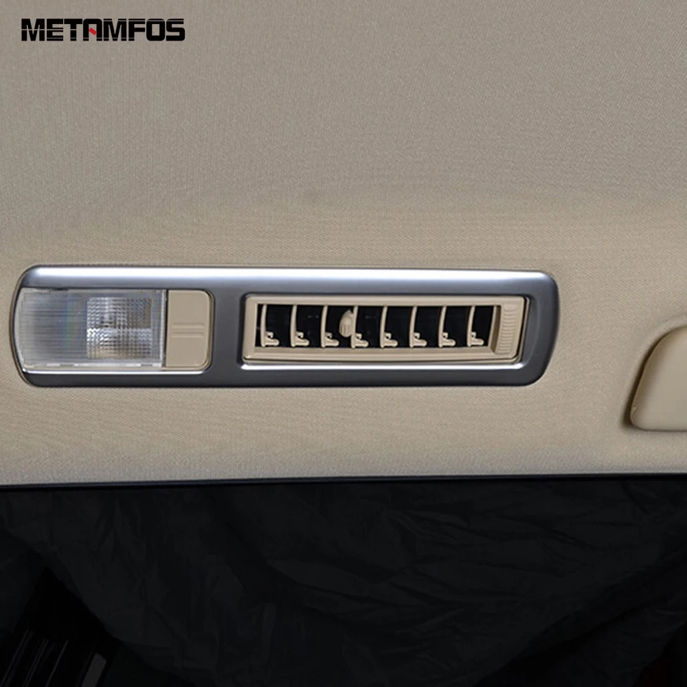 

Для Toyota Highlander 2015-2018 2019 матовая задняя лампа для чтения, декоративная рамка, аксессуары для интерьера автомобиля