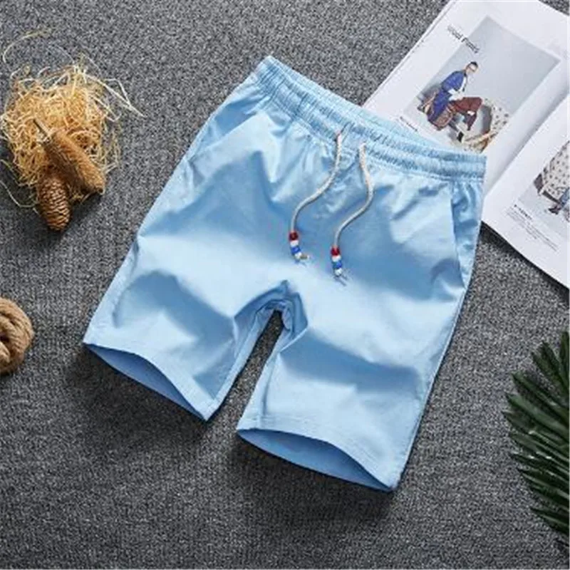 High quality 2019 New Slim Fit Casual Shorts Mens Fashion Brand Solid color Shorts Quick Dry Casual High quality 2019 New Slim Fit Casual Shorts Mens Fashion Brand Solid color Shorts Quick Dry Casual