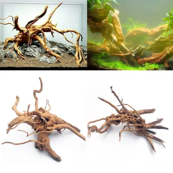 

S/M/L Natural Tree Trunk Driftwood Aquarium Making Plant Fish Decoration Ornament Cylinder Wood Reptile Roots Tank