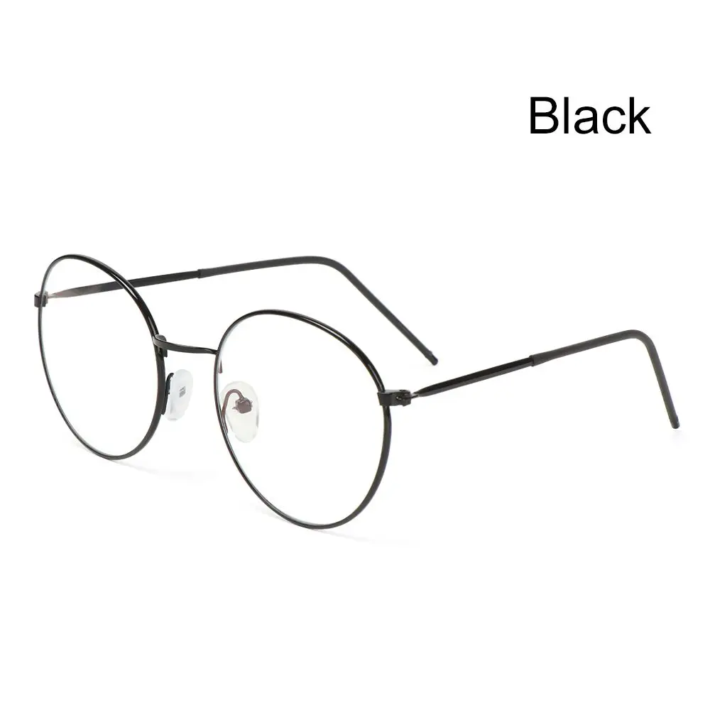 light blocking glasses Fashion Round Computer Vintage Metal Glasses Eyeglasses Protection Anti-Blue Light Eyeglasses Ultra Light Frame prescription blue light glasses Blue Light Blocking Glasses