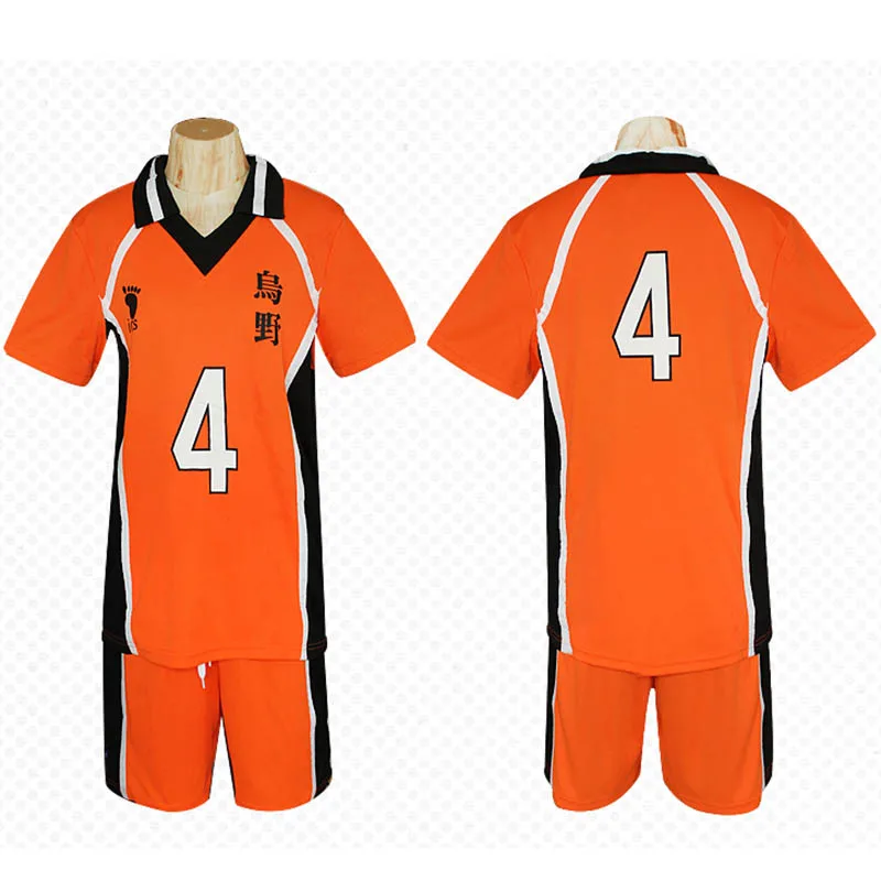 9 стиль аниме Haikyu! Haikyuu Cosplay Костюм Karasuno Koukou высокий школьный волейбол клуб Хината Shoyo спортивная рубашка Джерси - Цвет: 4