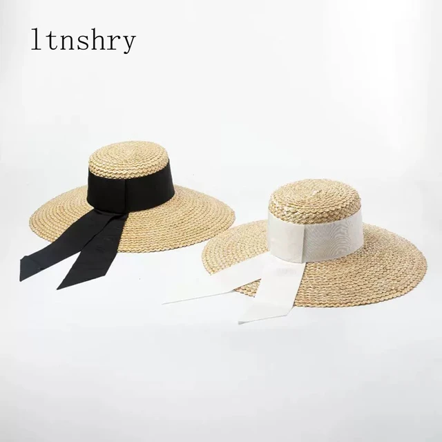 New Summer Hats For Women Ribbon Brim Sun Hat Fashion Large Straw Beach Cap For Vacation Sombreros Mujer Verano - Sun Hats - AliExpress