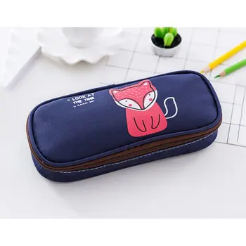 

New pencil case student stationery Simple morning good party pencil case Multi-function pen box flip pencil case custom