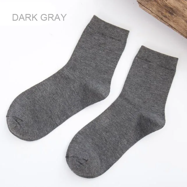 Носки для мужчин, носки для диабета, гипертония, специальные носки, бамбуковое волокно, смягчающее для предотвращения варикозного расширения вен, мужские носки, повседневные, бамбуковые, 433w - Цвет: 433w5 dark gray