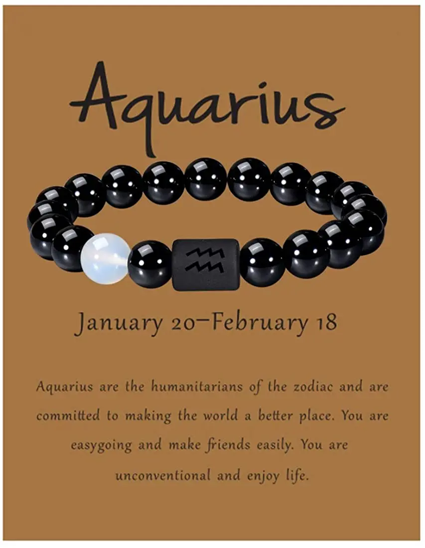 10mm Beads 12 Zodiac Signs 