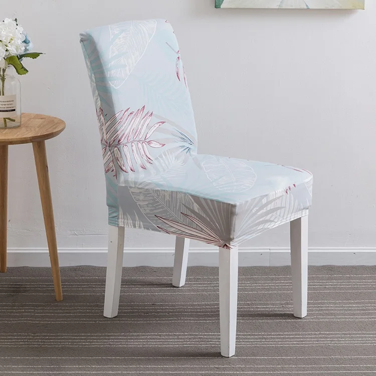 Removable Printing Spandex Stretch Chair Cover big elastic For Weddings Banquet Restaurant Hotel Dining Chair Covers