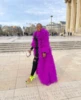 Fashion Long Tulle Coat Long Sleeves Custom Made Plus Size Extra Puffy Reffules Purples Tulle Photo Shoot Over Outfits 4
