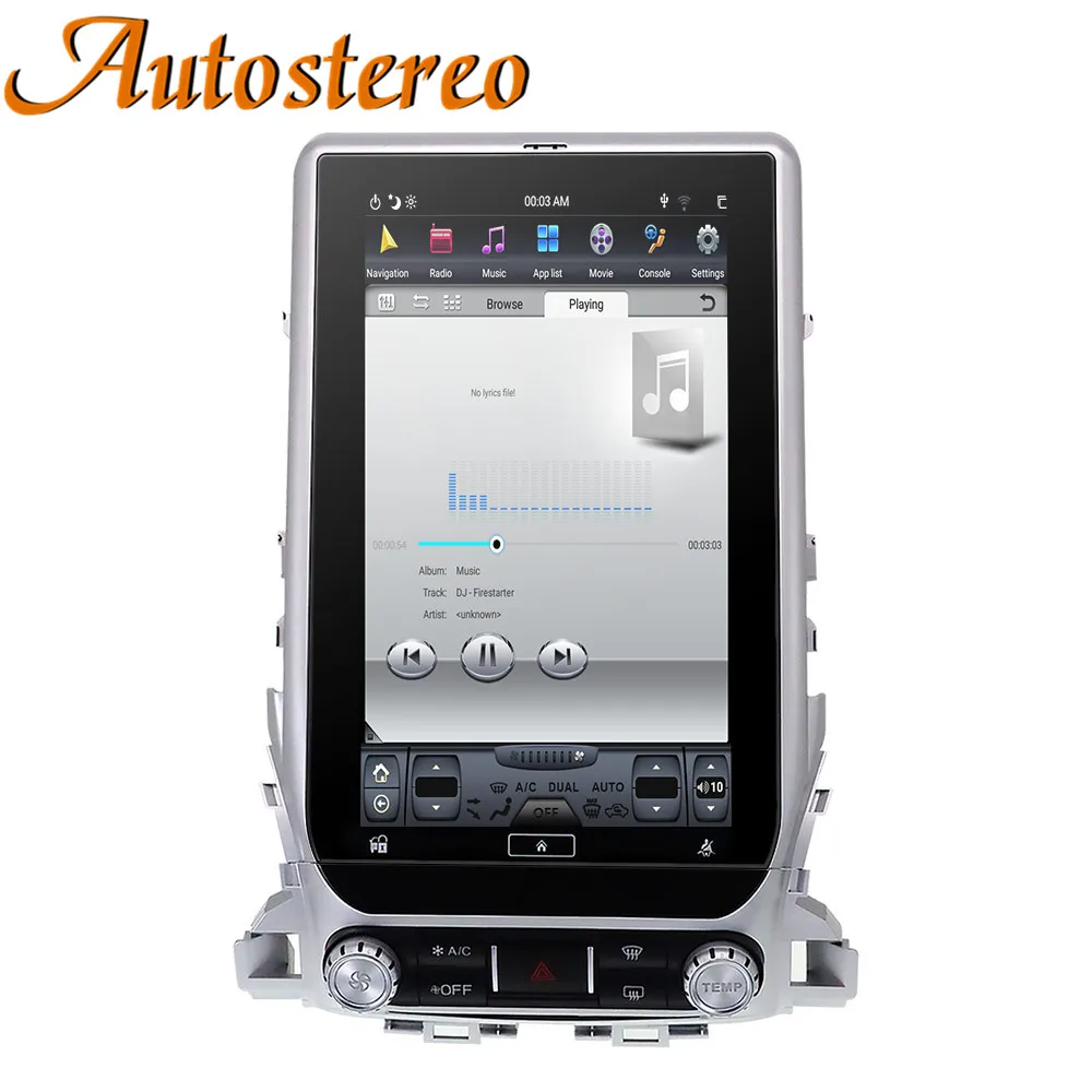 Android 9 PX6 Tesla Style Car GPS Navigation Carplay For TOYOTA LAND CRUISER LC200 2016+ Stereo Multimedia Player Radio Headunit