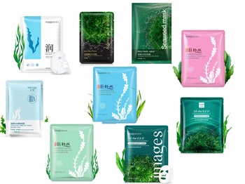 

Alginaat face masks acne Seaweed Alginate mask for the face Hyaluronic acid against black dots tissue facial skin care Lanbena