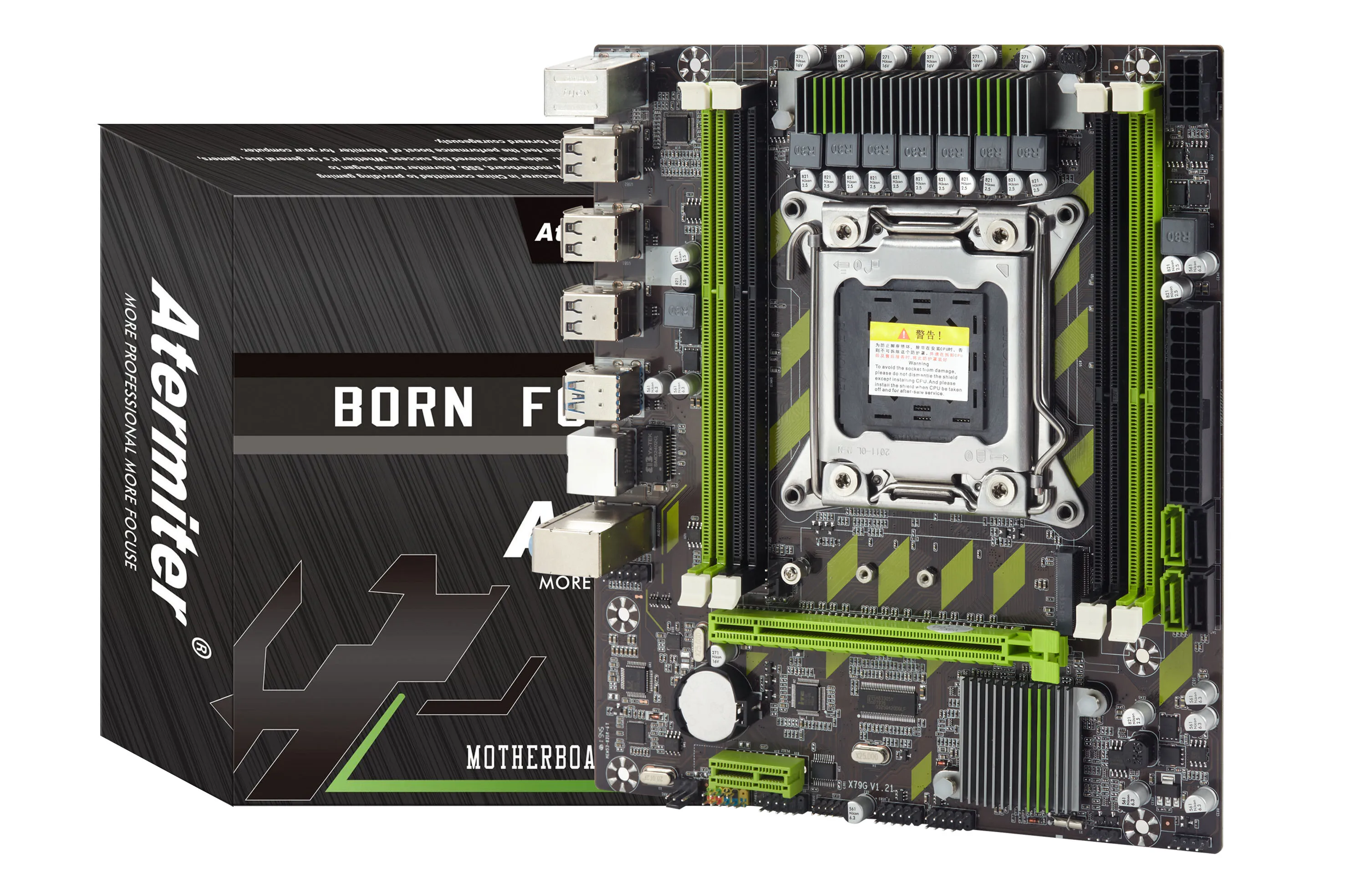 Atermiter X79 X79G материнская плата LGA2011 Mini ATX combos E5 2630 V2 cpu 4 шт x 8 ГБ = 32 DDR3 ram 1600 МГц PC3