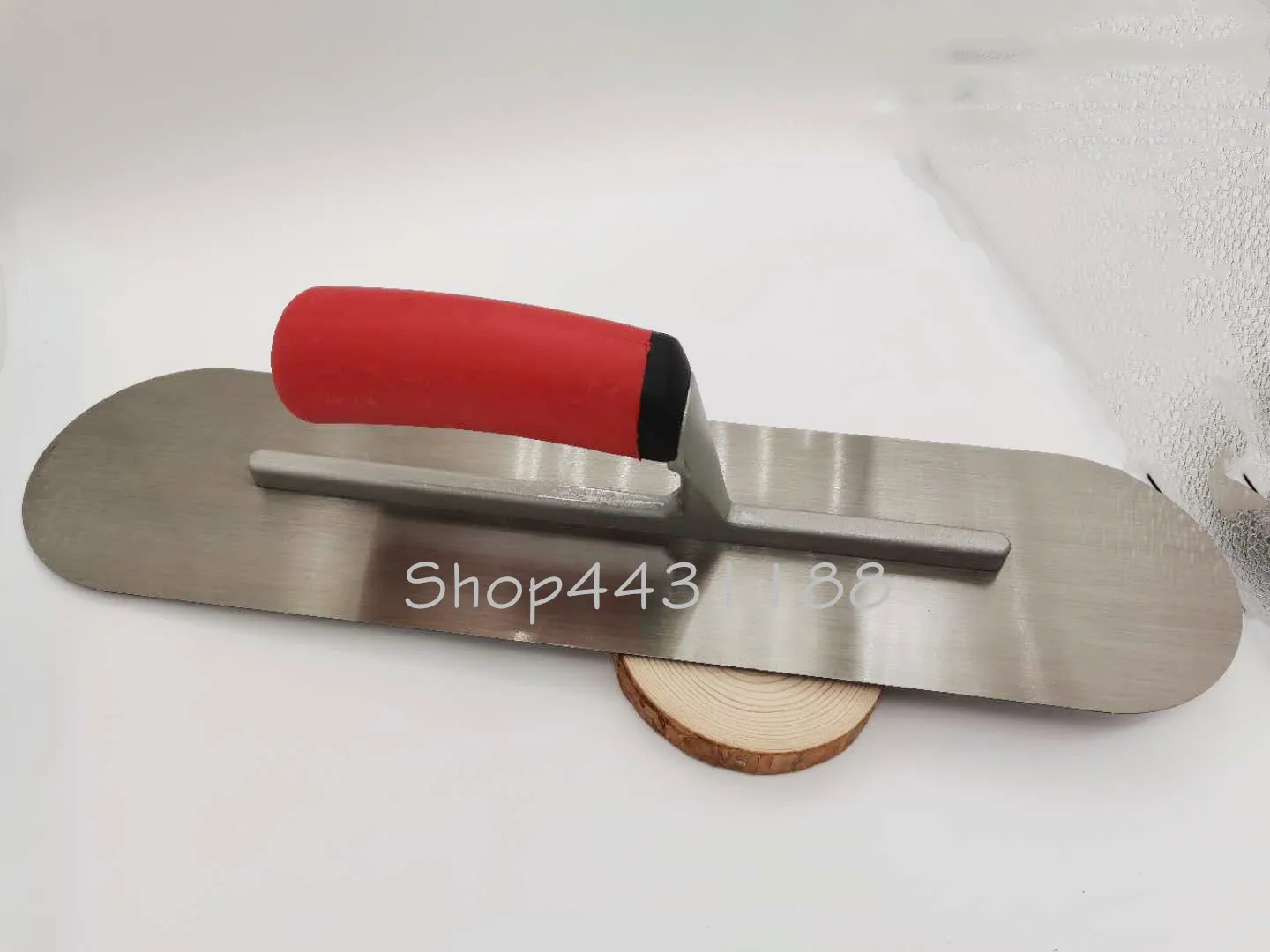 1pcs 406*102mm High Quality Round head High Carbon steel Plastic Handle Plaster Trowel Construction Concrete Spatula Tool