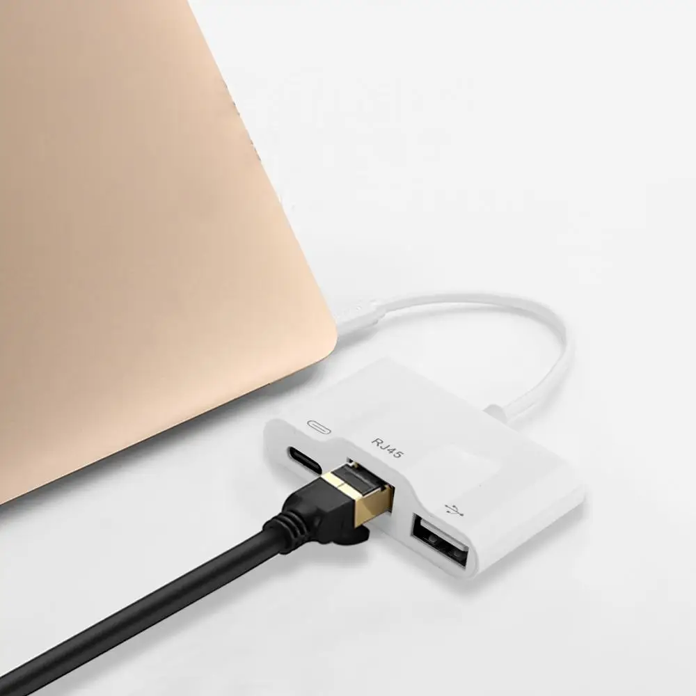 USB-C концентратор к USB type C RJ45 адаптер Поддержка PD Быстрая зарядка для samsung Galaxy huawei сотовый телефон Xiaomi колодки ноутбук плеер