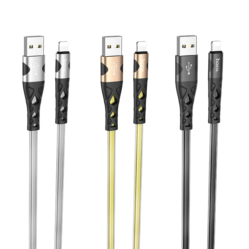 HOCO 2.4A Fast Charging Jelly Braided USB Charger Cable