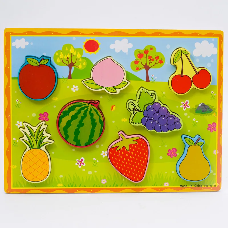 

Large Pieces Thick 3D Jigsaw Puzzle Wooden Animal Panel Kindergarten Children Hand Early Childhood Educational Toy
