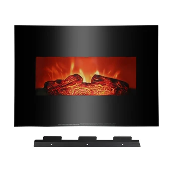 

ZOKOP SF301-26A 26 inch 1400w Mechanical Wall-mounted Fireplace Fake Wood Single Color Heating Wire Black Household HU