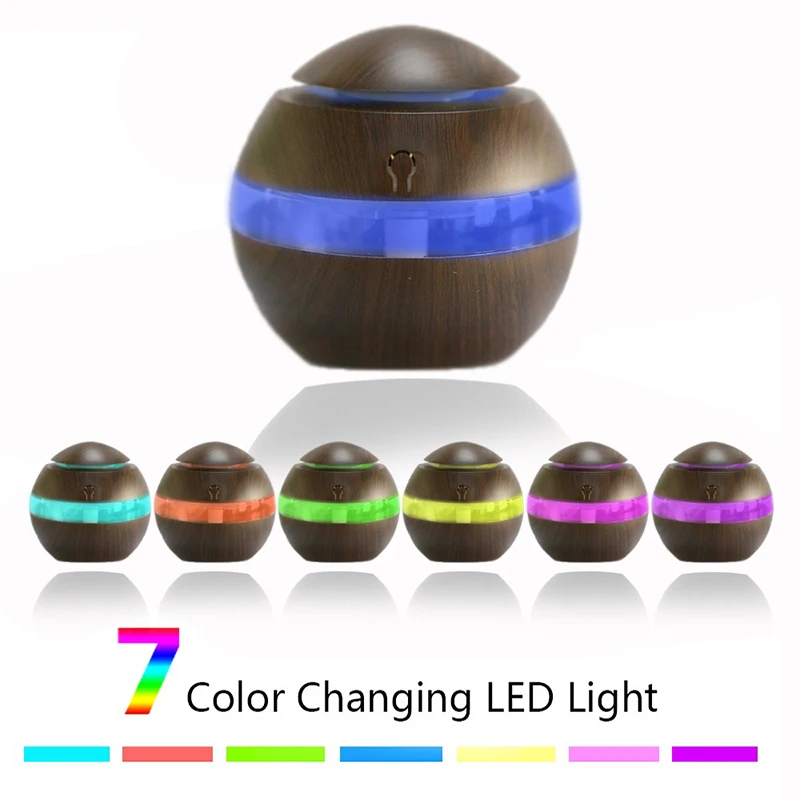 300ml Onion Mushroom Umbrella Transparent Ring Yellow Black Deep Wood Grain Ball Essential Oil Aromatic Humidifier Aromatherapy