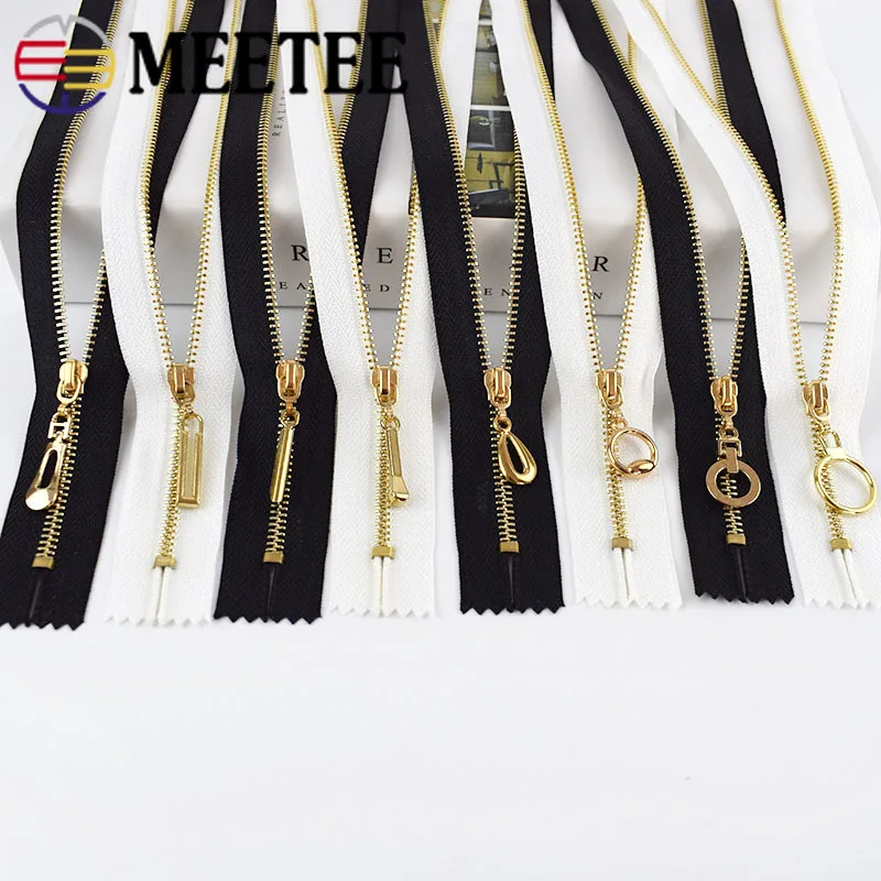 Meetee 10/20 шт. 20/30 см 3 # металлическая молния закрывающаяся Автоматическая застежка