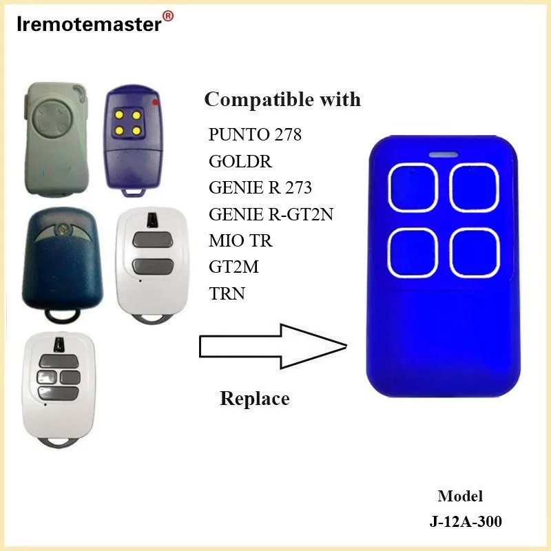Compatible remote control with DEA Genie 273 variable code 433.92mhz