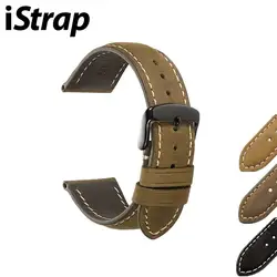 Ремешок iStrapWatch аксессуары для часов Ремешки для наручных часов 20 мм 22 мм 24 мм браслеты из натуральной кожи для samsung gear Watch Band