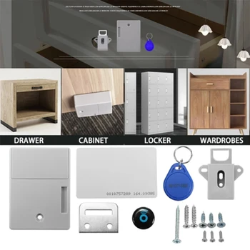

Newly Smart Lock for Locker Drawer Smart Sensing Induction Cabinet Wardrobe Door Lock TE889