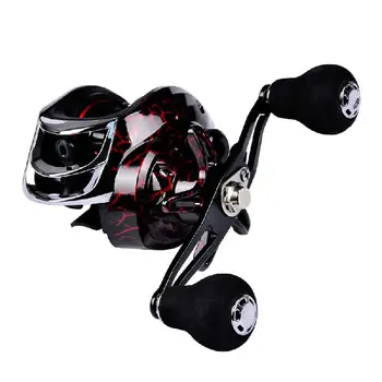 

DW121 7.1:1 Baitcasting Fishing Reel Bait Casting Reels Metal Fishing Reel Aluminum Alloy 18+1BB Spool 10KG Max Drag