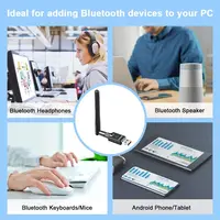 Zexmte 100M Adapter USB Bluetooth Bluetooth 5.0 nadajnik 328ft bezprzewodowy Bluetooth Audio odbiornik klucz USB dla komputer stancjonarny 2