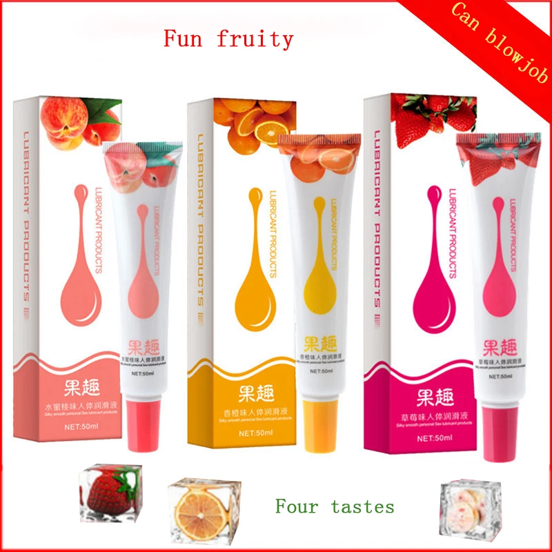 Fruit Fun Human Body Lubricant Water-soluble Flavored Oral Sex Couple Intercourse Vaginal Adult Appeal 50ML | Красота и здоровье