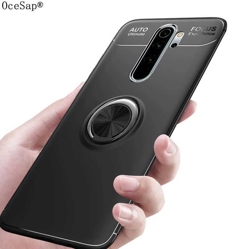 Чехол OceSap для Xiaomi Redmi Note 7 8 Pro чехол с магнитным кольцом автомобиля силиконовый из